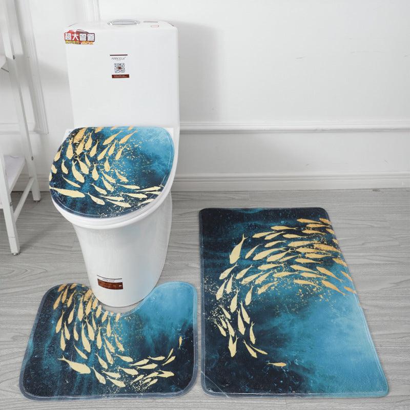 Underwater World 3d Printed Toilet Floor Mat Carpet - Pacisia
