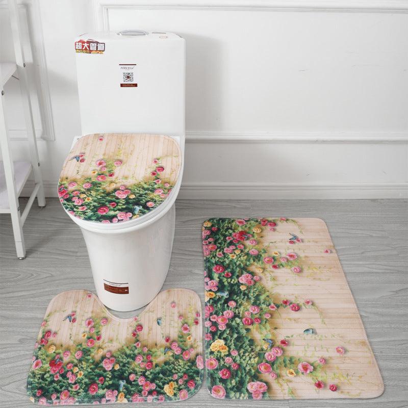 Underwater World 3d Printed Toilet Floor Mat Carpet - Pacisia