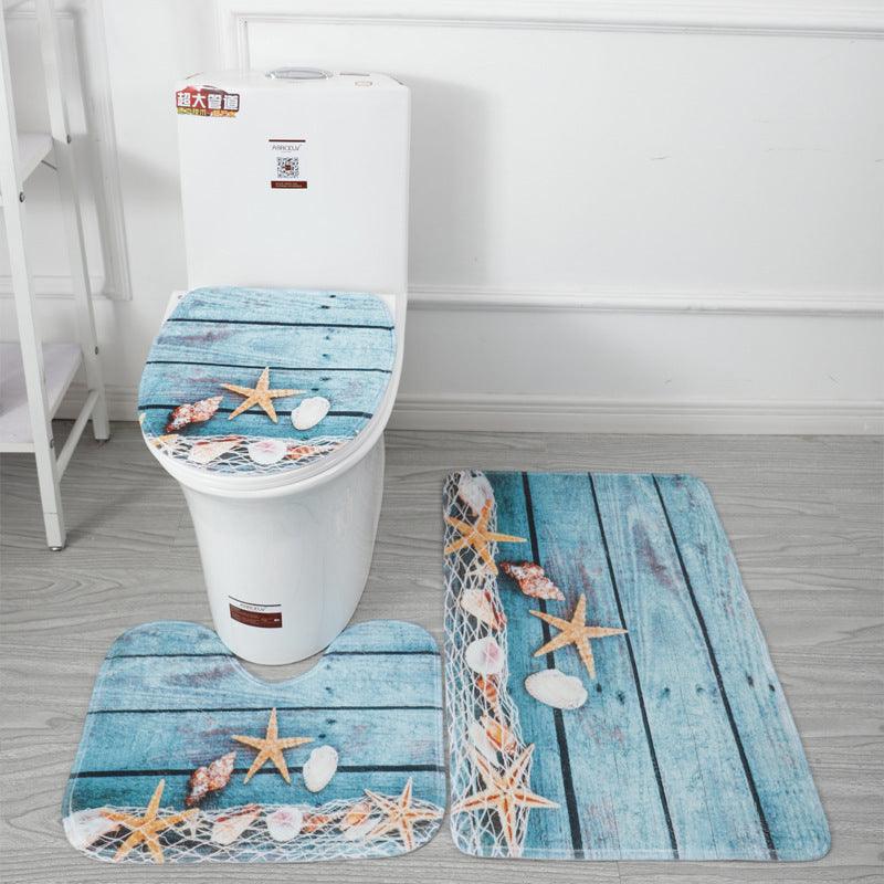 Underwater World 3d Printed Toilet Floor Mat Carpet - Pacisia