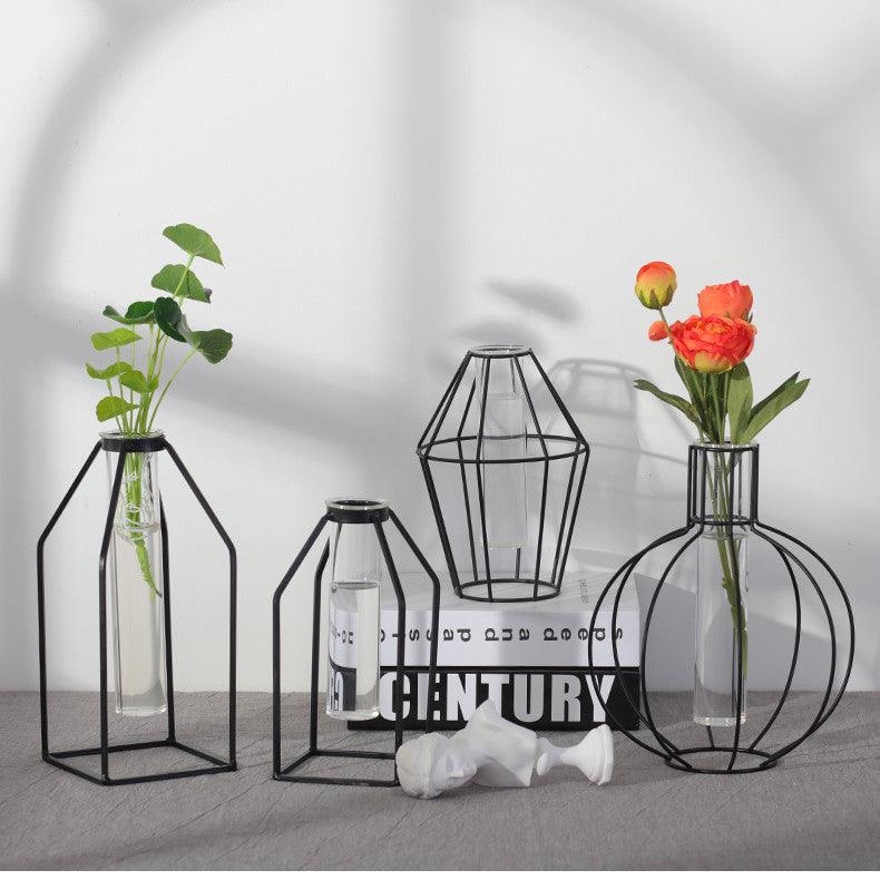Vase Decoration Geometry Free Combination Transparent Glass Hydroponicsl - Pacisia