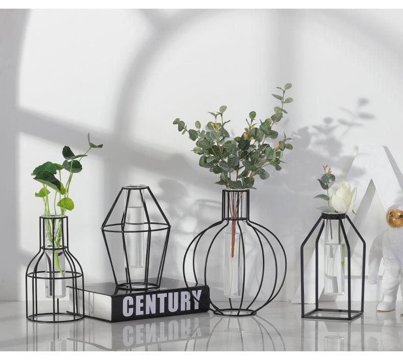 Vase Decoration Geometry Free Combination Transparent Glass Hydroponicsl - Pacisia