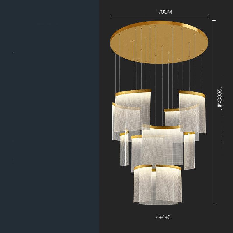 Villa Duplex Large Chandelier Living Room - Pacisia