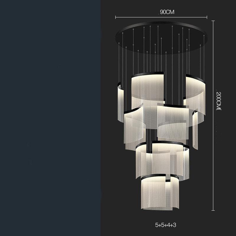 Villa Duplex Large Chandelier Living Room - Pacisia