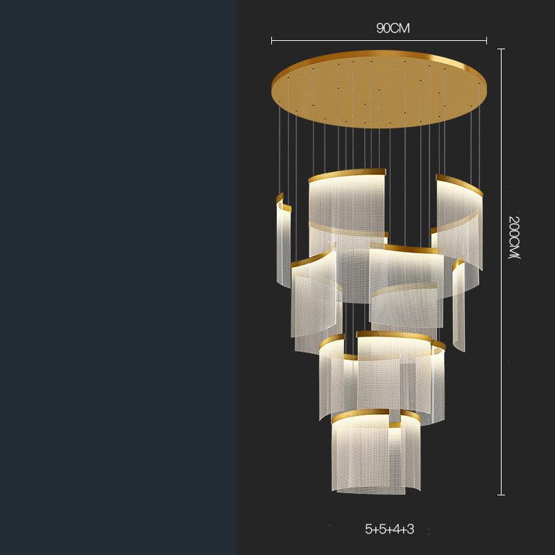 Villa Duplex Large Chandelier Living Room - Pacisia