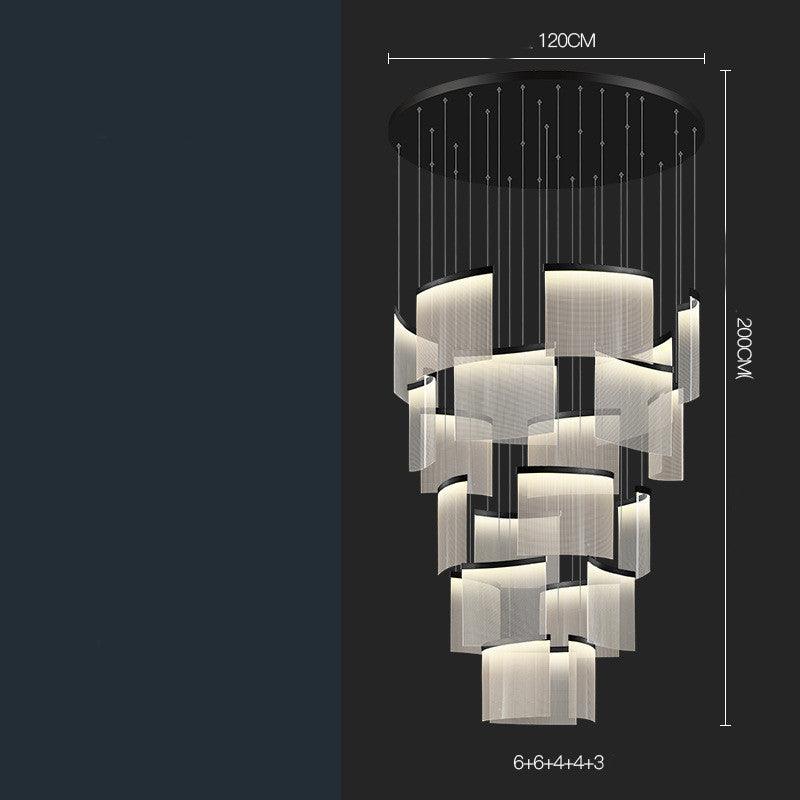 Villa Duplex Large Chandelier Living Room - Pacisia