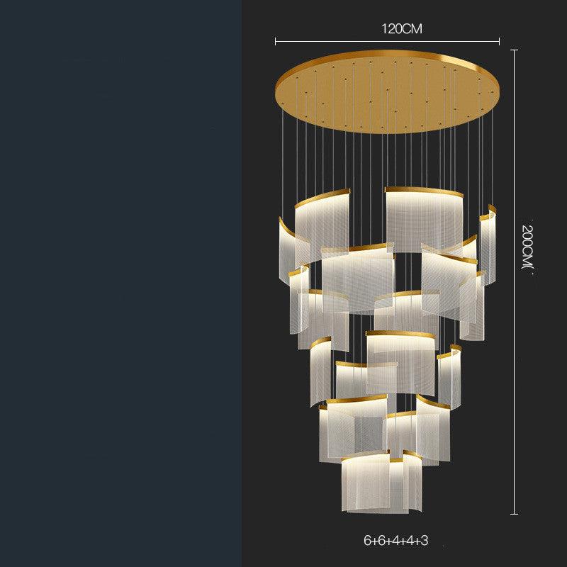 Villa Duplex Large Chandelier Living Room - Pacisia