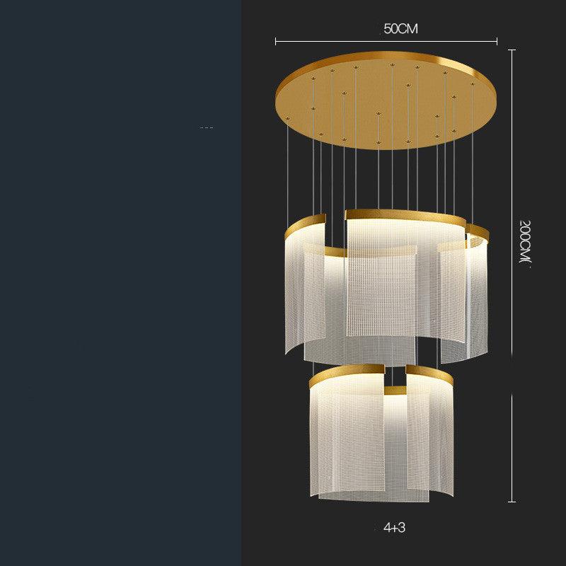 Villa Duplex Large Chandelier Living Room - Pacisia