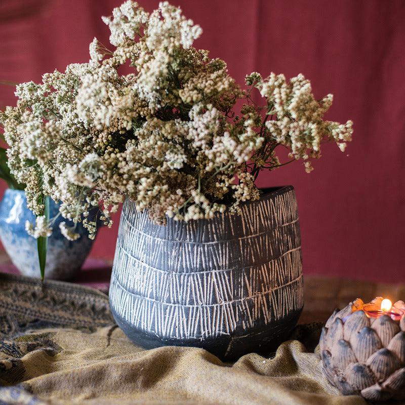 Vintage Snow Nest Art Style Ceramic Vase - Pacisia