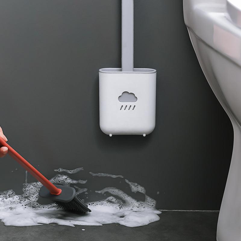Wall-Mounted Silicone Toilet Brush Tool - Pacisia