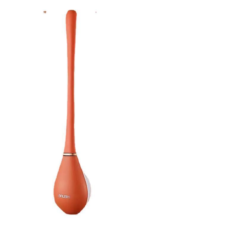 Wall-mounted Silicone Toilet Brush Without Dead Ends Household Toilet Brush - Pacisia