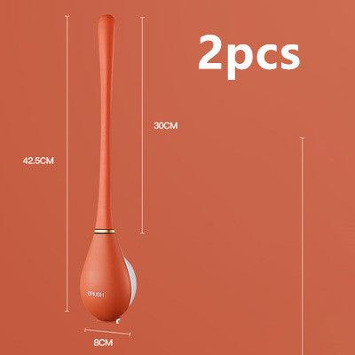 Wall-mounted Silicone Toilet Brush Without Dead Ends Household Toilet Brush - Pacisia