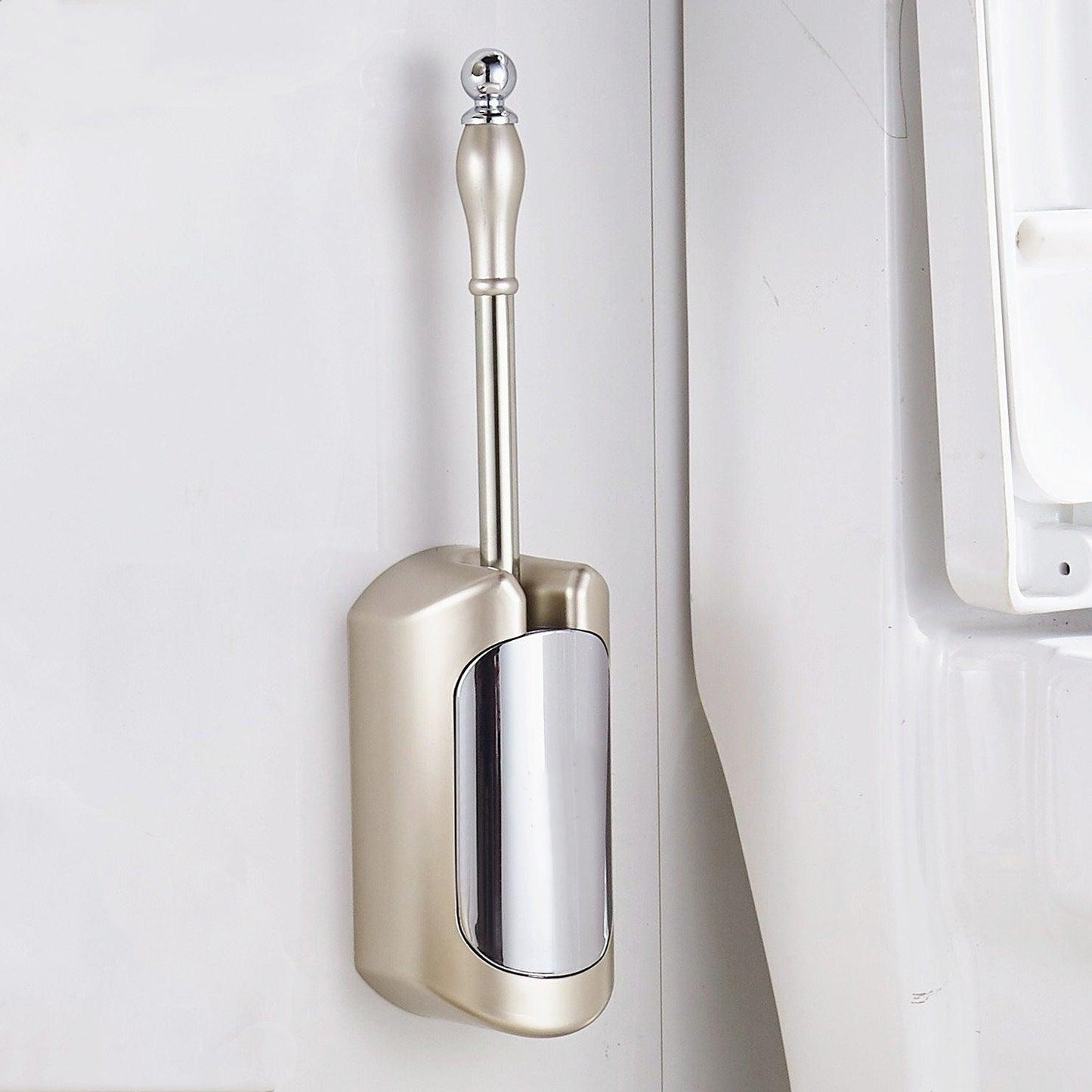 Wall-mounted toilet-free toilet brush set - Pacisia