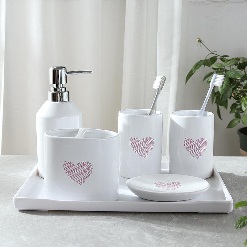 Wash Cup Set, Mouth Cup Set, Ceramic - Pacisia