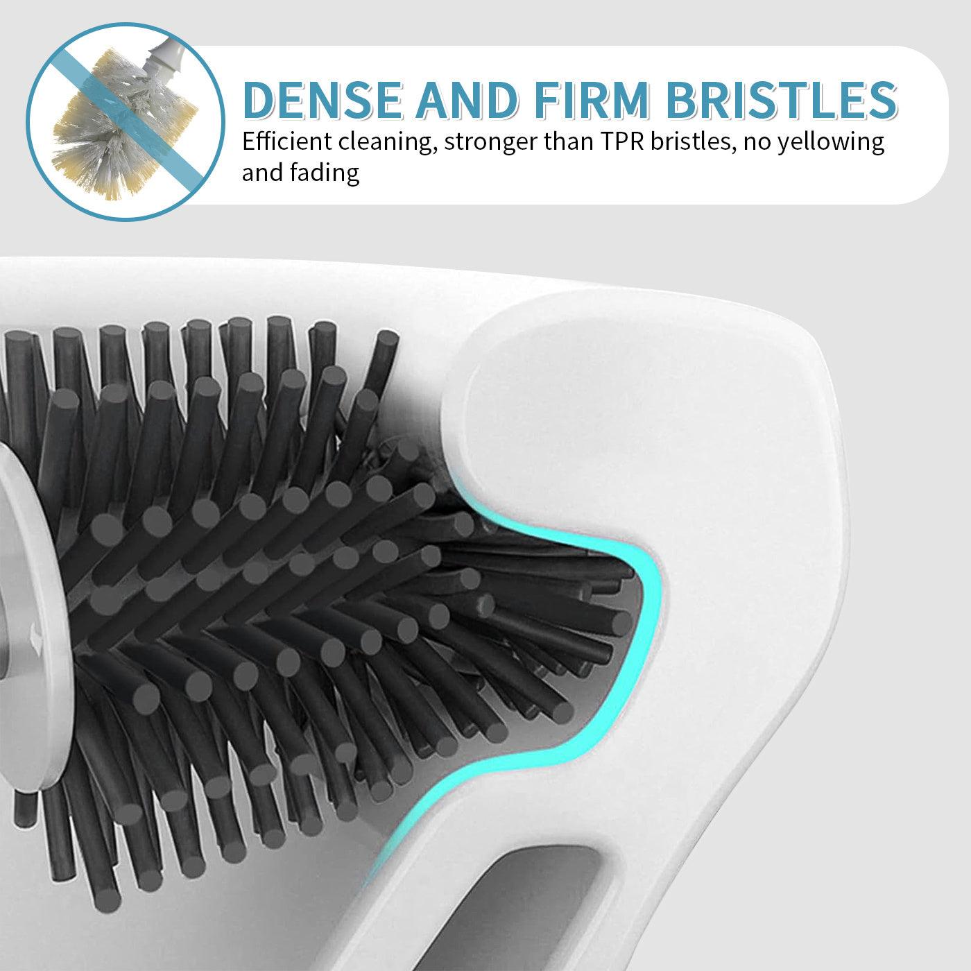 Water-free Wall-mounted Nordic Silicone Toilet Brush Set - Pacisia
