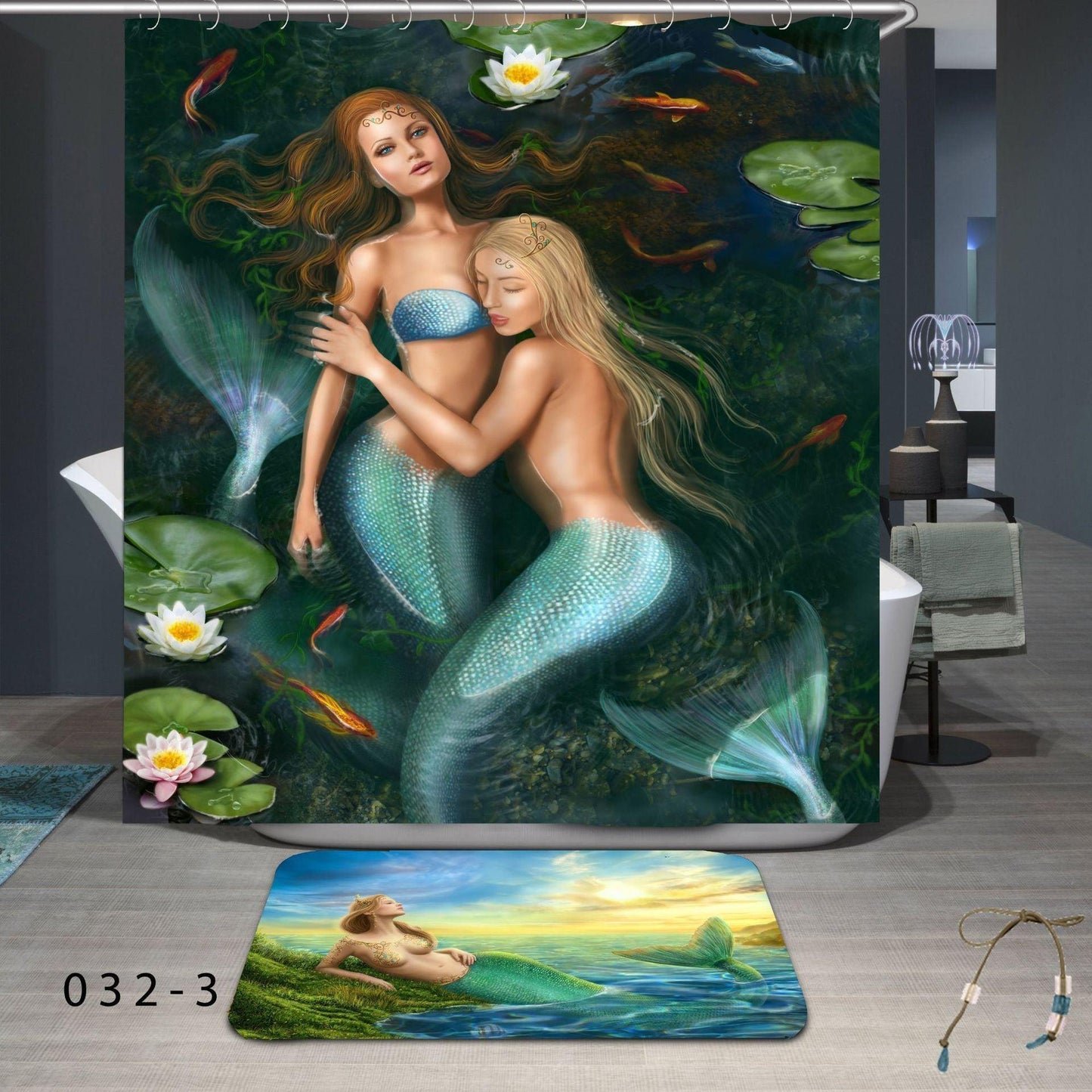 Waterproof and mildew thick shower curtain - Pacisia