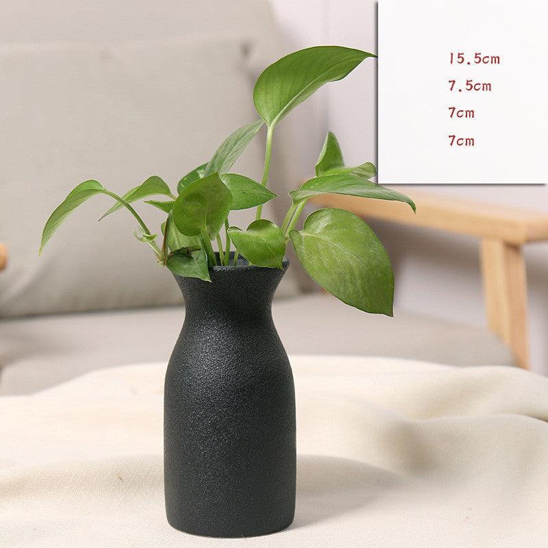 White black ceramic vase - Pacisia