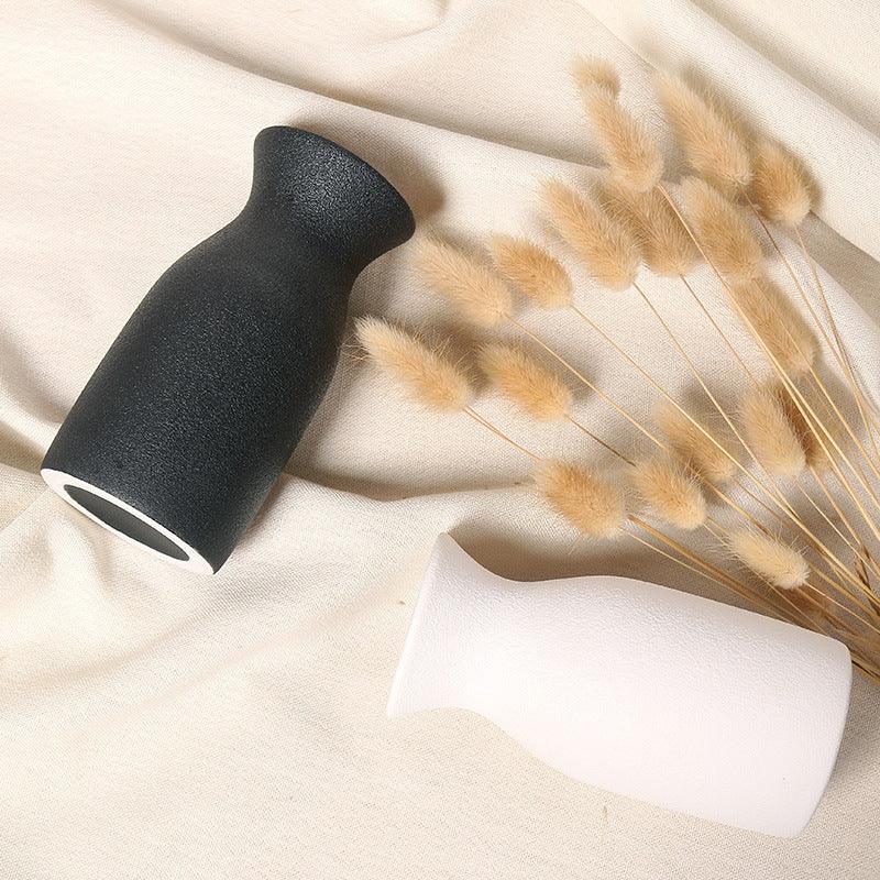 White black ceramic vase - Pacisia
