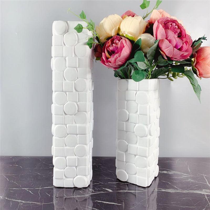 White Creative Floral Vase Decoration - Pacisia