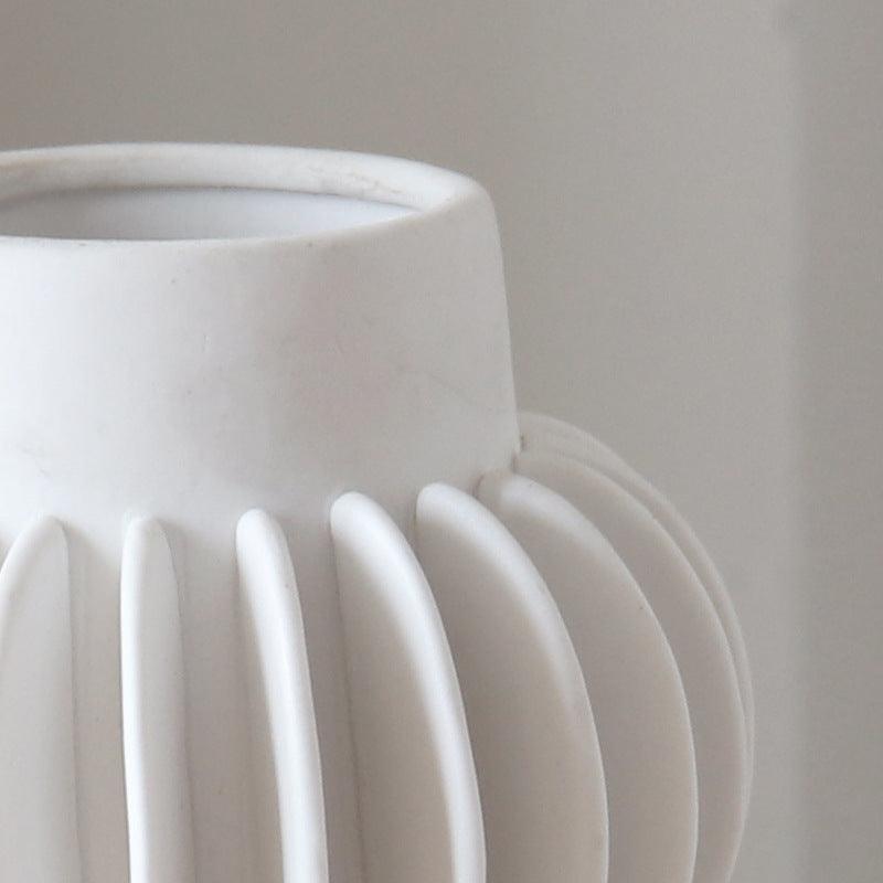 White Vase Round Belly Ins-style Home Store Decoration - Pacisia