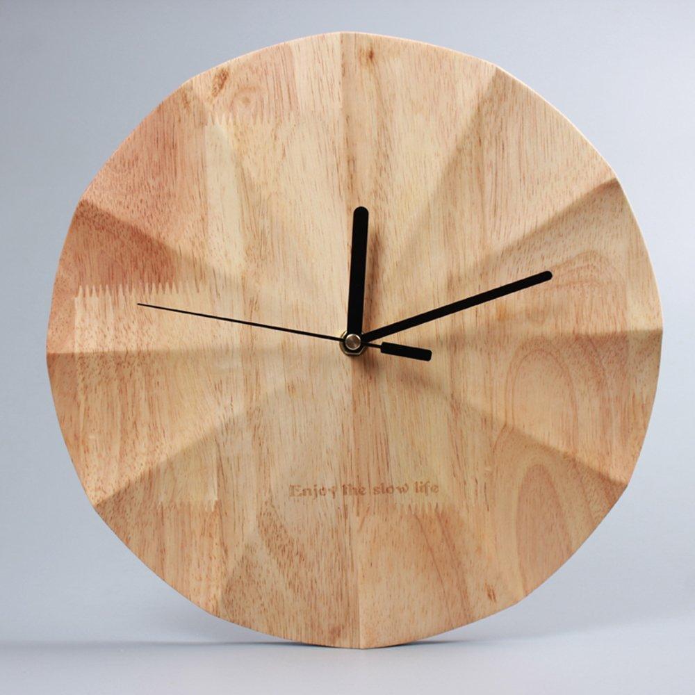 Wooden clock wall clock - Pacisia