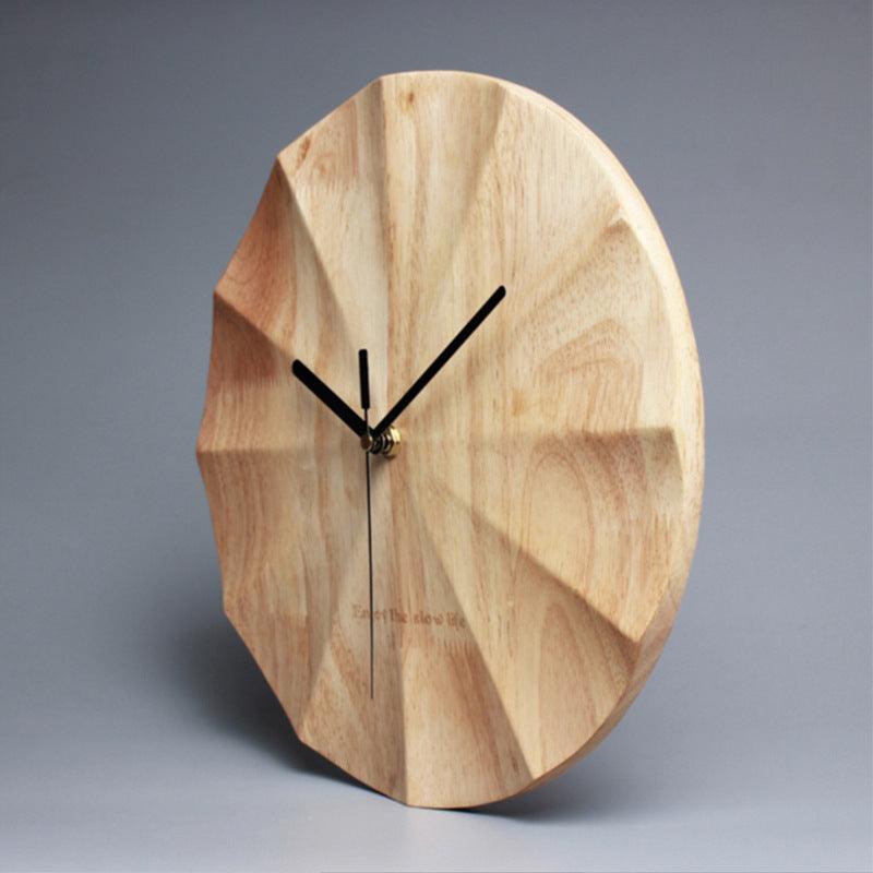 Wooden clock wall clock - Pacisia