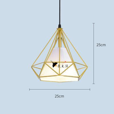 Wrought iron color diamond chandelier - Pacisia