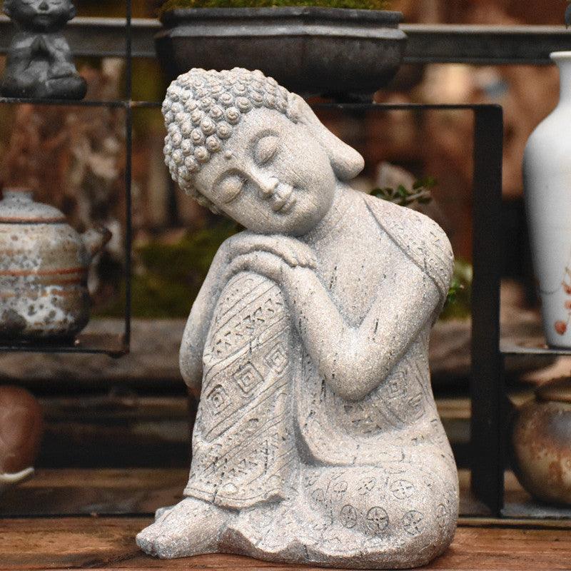 Zen Buddha Statue Living Room Entrance Tea Room Decoration - Pacisia