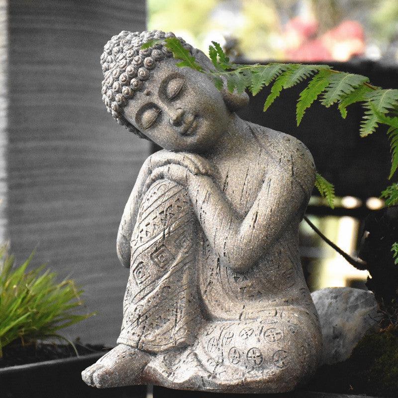 Zen Buddha Statue Living Room Entrance Tea Room Decoration - Pacisia