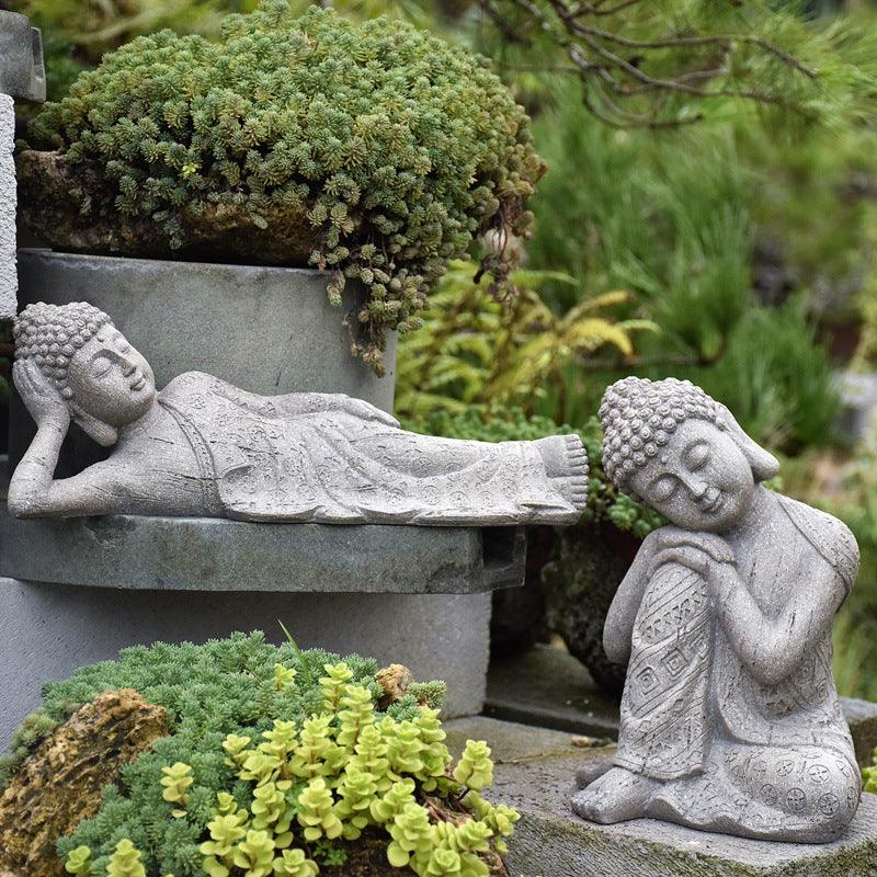 Zen Buddha Statue Living Room Entrance Tea Room Decoration - Pacisia