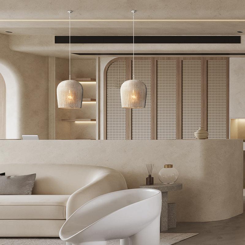 Zen Rattan Restaurant Study Tea Room Chandelier - Pacisia