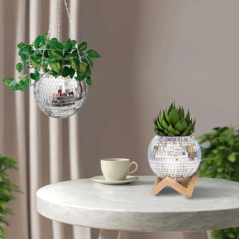 Disco Ball Flower Hanging Vase - Pacisia