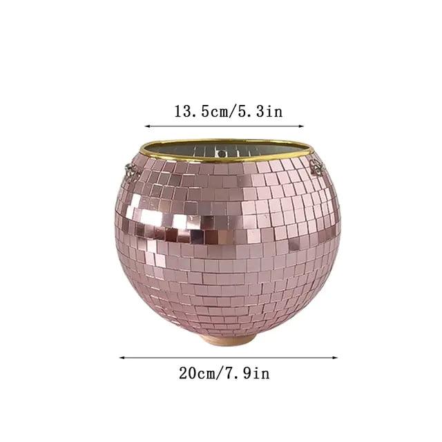Disco Ball Flower Hanging Vase - Pacisia