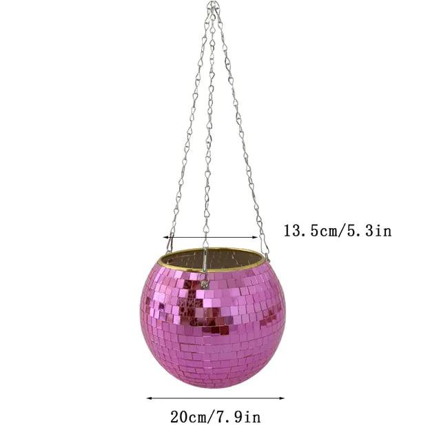 Disco Ball Flower Hanging Vase - Pacisia