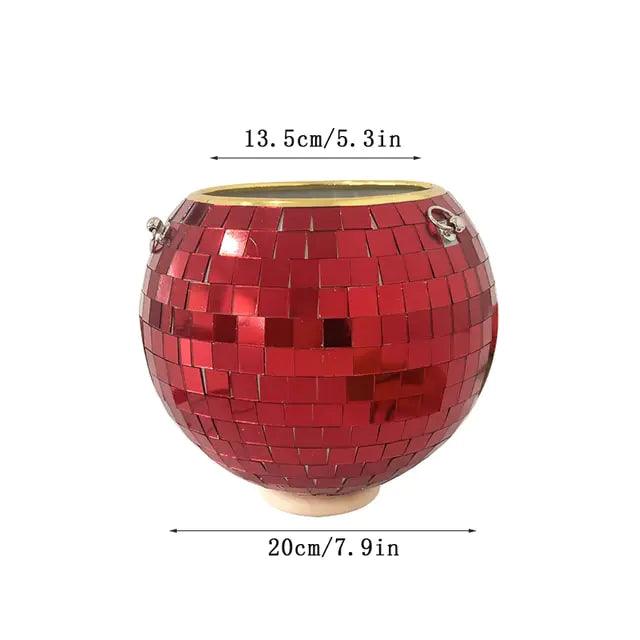 Disco Ball Flower Hanging Vase - Pacisia