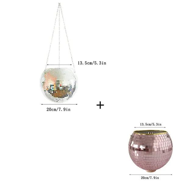 Disco Ball Flower Hanging Vase - Pacisia