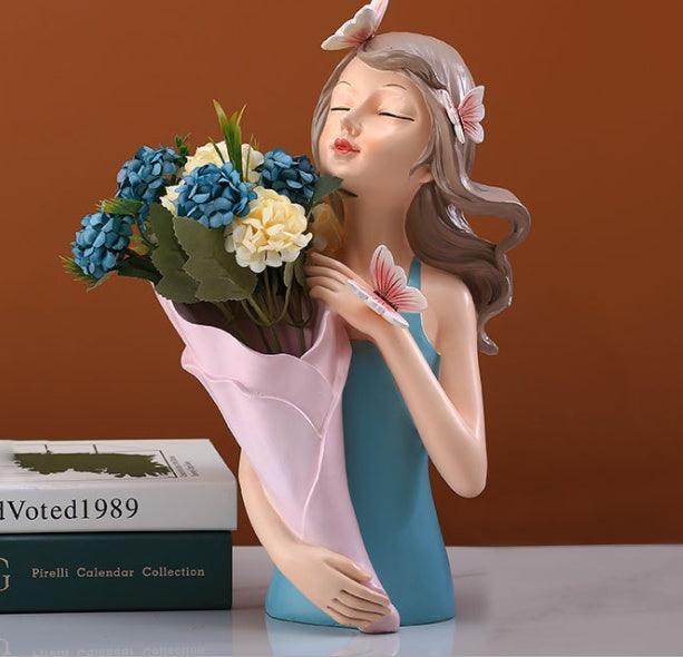 Creative Butterfly Light Luxury Girl Decoration Home Living Room Porch Tray Storage Vase Decoration - Pacisia