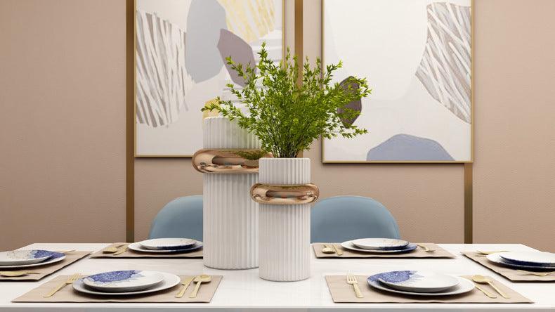 The Same Roman Holiday Flower In Milan, Modern Nordic Light Luxury Style Ceramic Vase Decoration - Pacisia