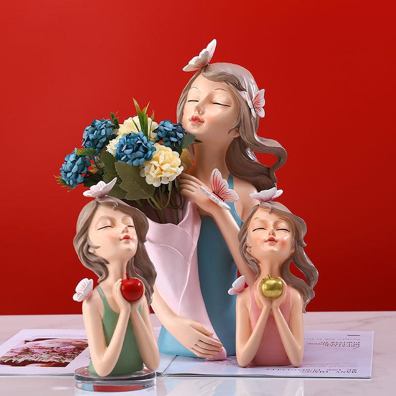 Creative Butterfly Light Luxury Girl Decoration Home Living Room Porch Tray Storage Vase Decoration - Pacisia