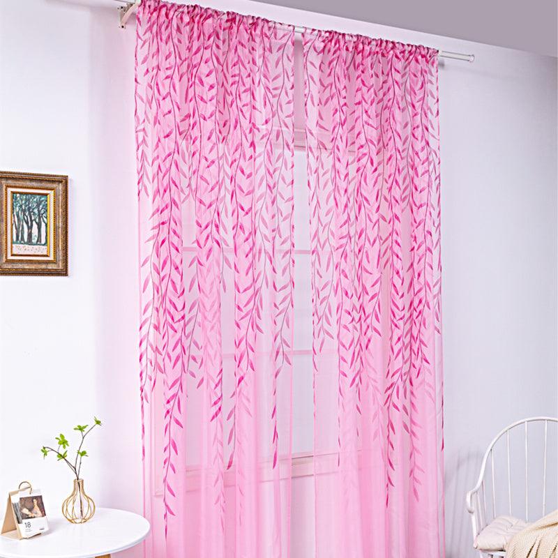 Inverted Willow Wicker Offset Printing Curtains Printing Window Screens Living Room Balcony Window Screens - Pacisia