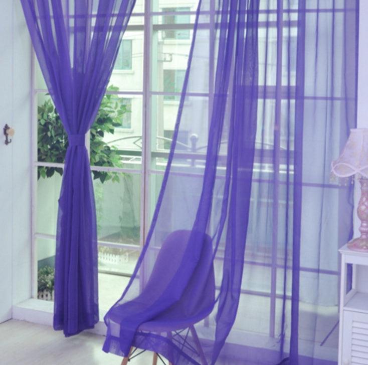 Curtains Solid Tulle Modern Curtains For Living Room Transparent Tulle Curtains Window Sheer For The Bedroom - Pacisia