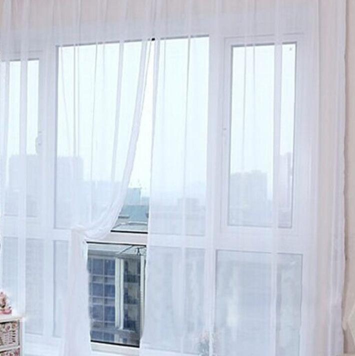 Curtains Solid Tulle Modern Curtains For Living Room Transparent Tulle Curtains Window Sheer For The Bedroom - Pacisia