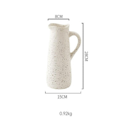 Nordic Simple Style Art Ceramic Flower Vase Modern Light Luxury for Dried Flower Arrangement Vases Home Soft Decorations Vases - Pacisia