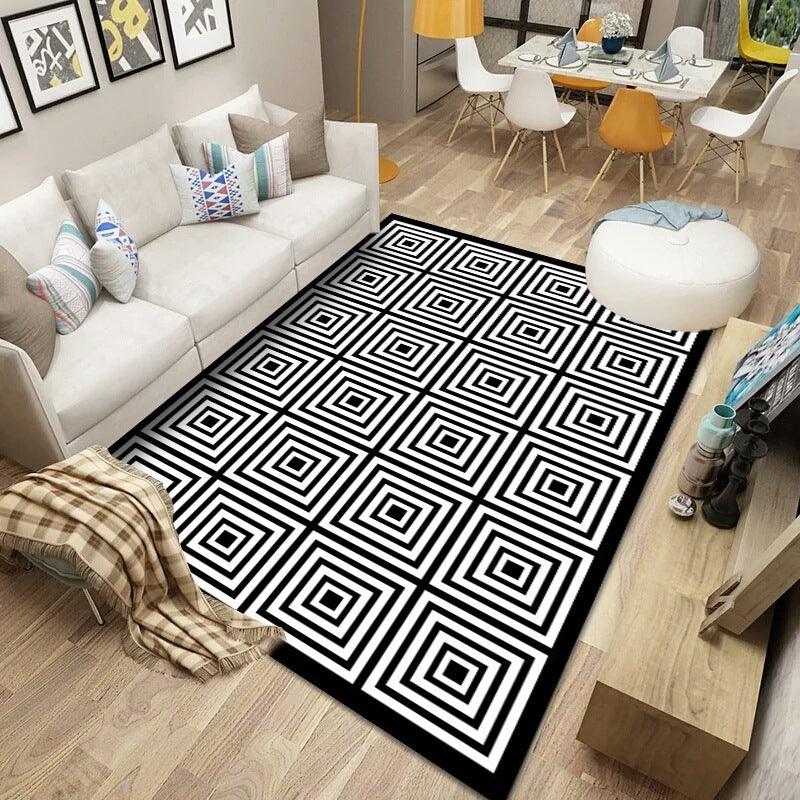 ins Style Simple Modern Nordic Sofa Living Room Carpet Bedroom Coffee Table Blanket Room Bedside Mats Can Be Customized - Pacisia