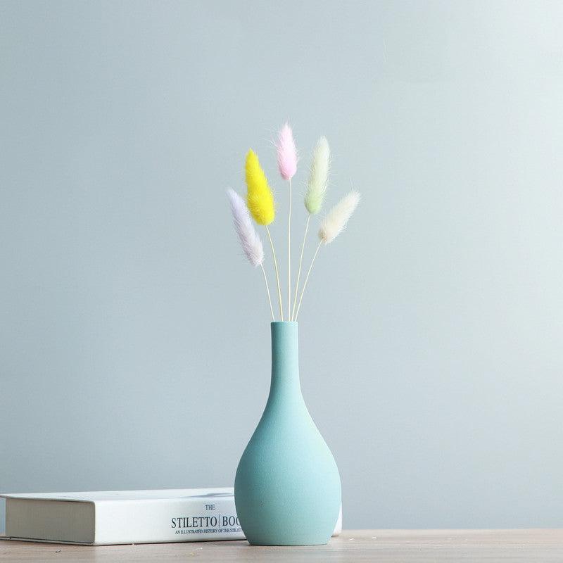 Creative Dry Vase Nordic Decoration Living Room Flower Arrangement Ceramic Small Vase Simple Modern Small Home Decoration - Pacisia