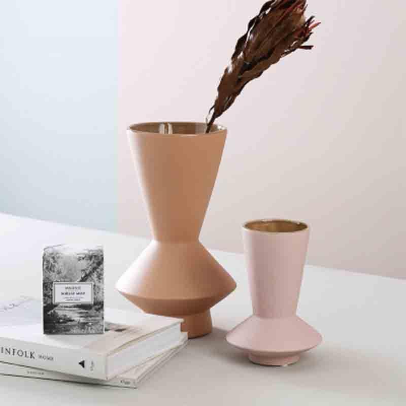 Morandi Frosted Ceramic Vase Ornaments Vase Ceramic Crafts Interior Simple Decoration Home Ornaments - Pacisia