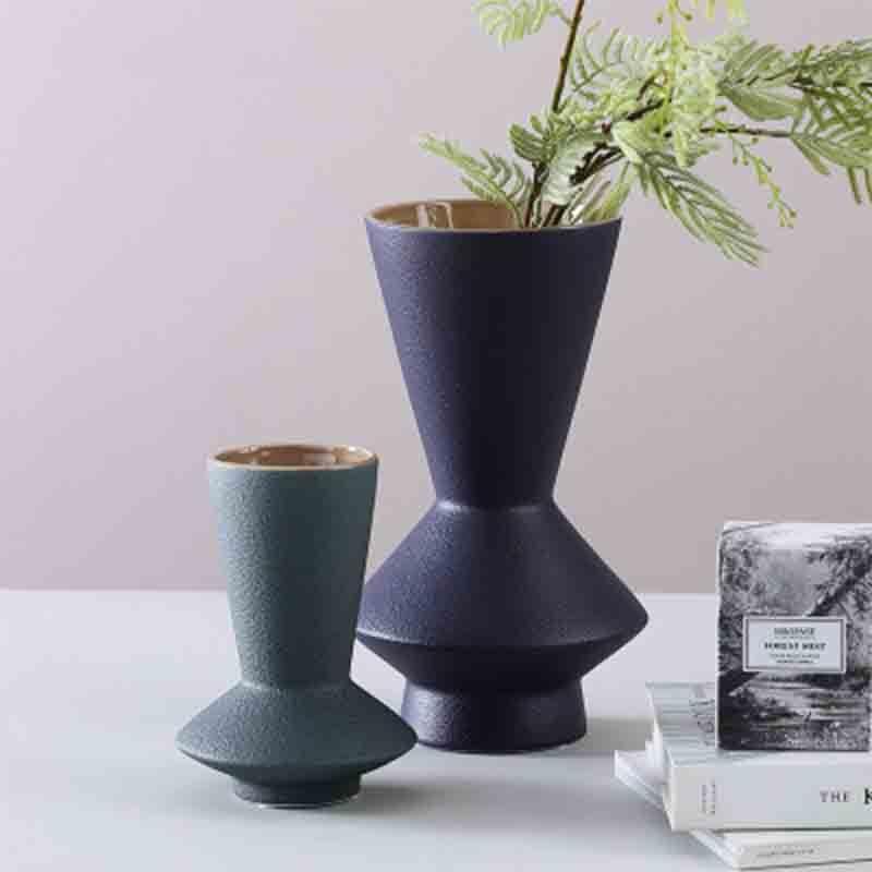 Morandi Frosted Ceramic Vase Ornaments Vase Ceramic Crafts Interior Simple Decoration Home Ornaments - Pacisia