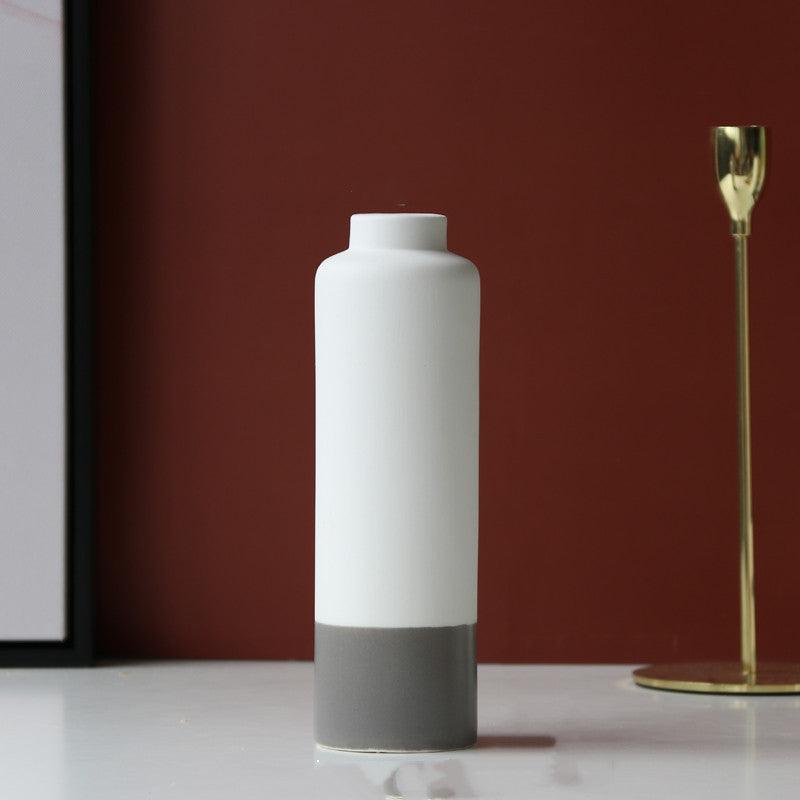 Simple Japanese-Style Vase, Ceramics, Literary, Fresh, Hydroponic, Nordic Home Accessories, Ornaments, Flowers And Dried Flowers - Pacisia