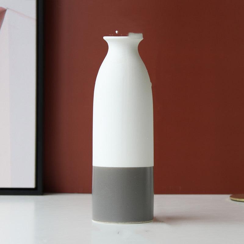 Simple Japanese-Style Vase, Ceramics, Literary, Fresh, Hydroponic, Nordic Home Accessories, Ornaments, Flowers And Dried Flowers - Pacisia