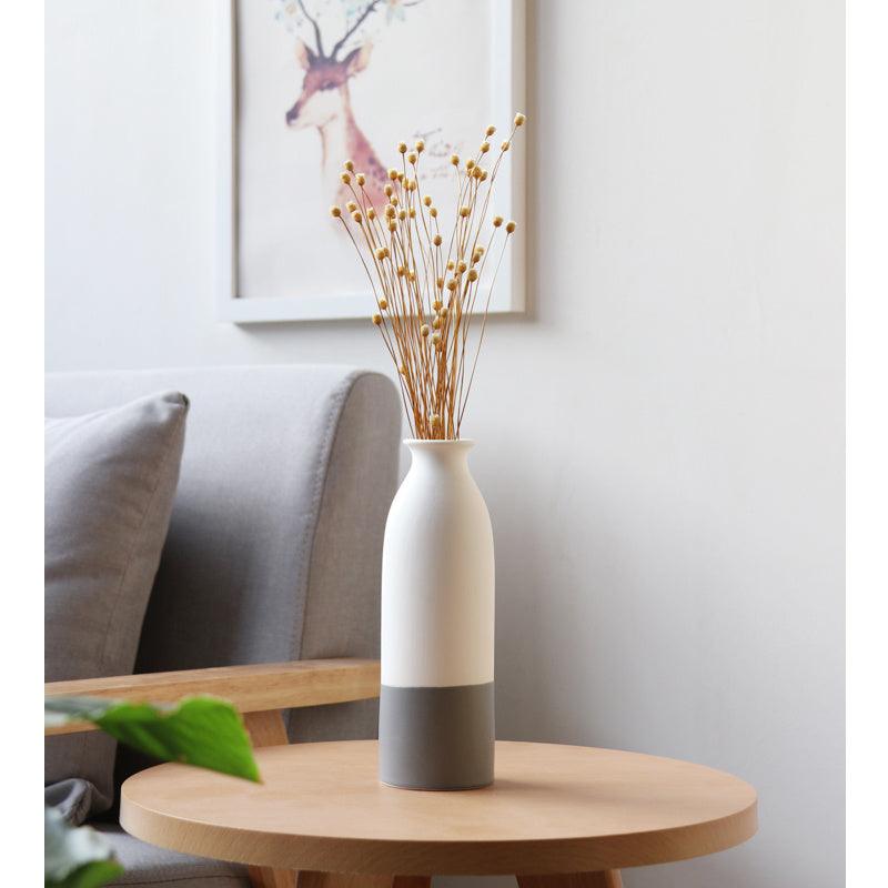 Simple Japanese-Style Vase, Ceramics, Literary, Fresh, Hydroponic, Nordic Home Accessories, Ornaments, Flowers And Dried Flowers - Pacisia