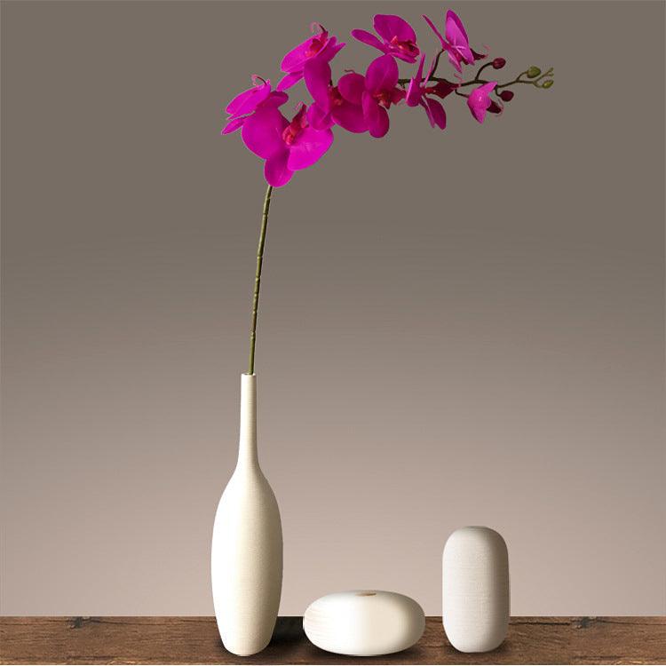 Artificial Flower Film Phalaenopsis Nine Heads Single Branch Artificial Flower Feel Home Living Room Decoration Flower Arrangement - Pacisia